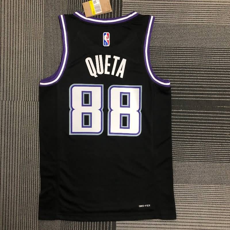 Sacramento Kings 21/22 Black City Basketball Jersey (Hot Press)