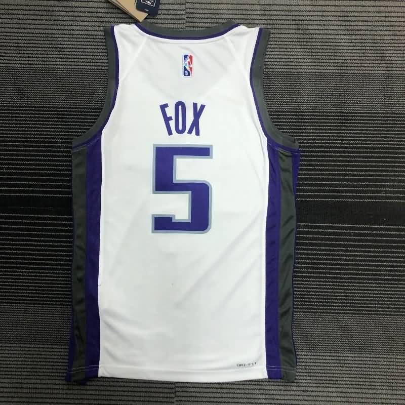 Sacramento Kings 21/22 White Basketball Jersey (Hot Press)