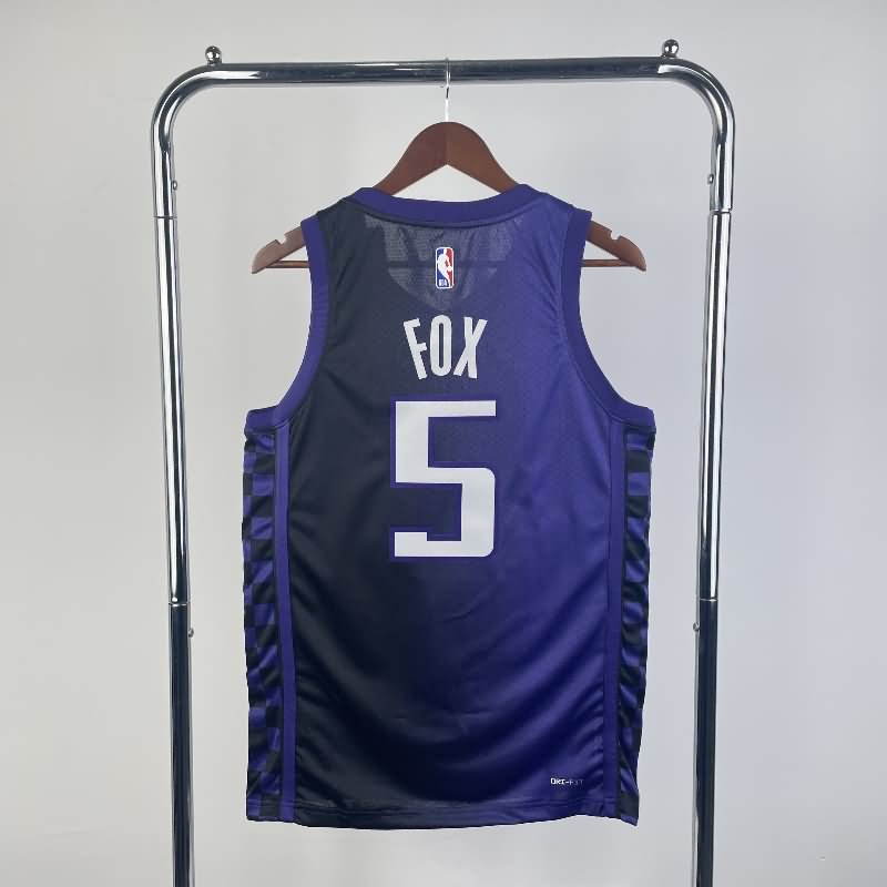 Sacramento Kings 23/24 Purple AJ Basketball Jersey (Hot Press)