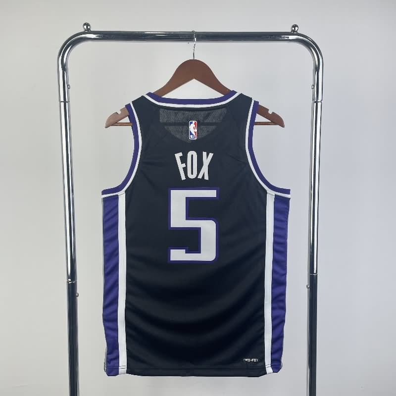 Sacramento Kings 23/24 Black Basketball Jersey (Hot Press)