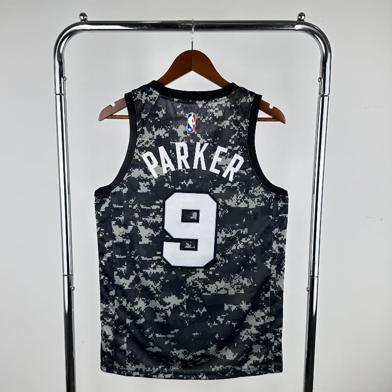 San Antonio Spurs Camouflage Basketball Jersey (Hot Press)