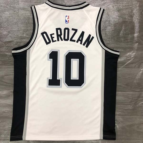 San Antonio Spurs White Basketball Jersey (Hot Press)