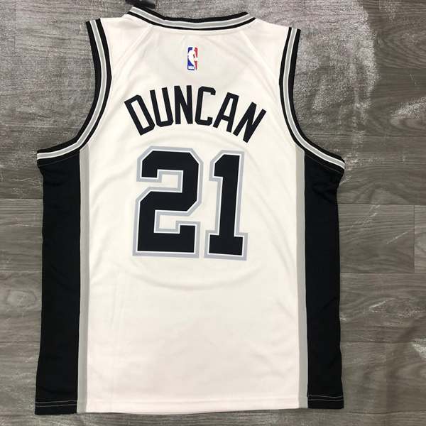 San Antonio Spurs White Basketball Jersey (Hot Press)