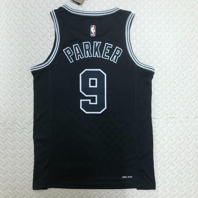 San Antonio Spurs Black Classics Basketball Jersey (Hot Press)