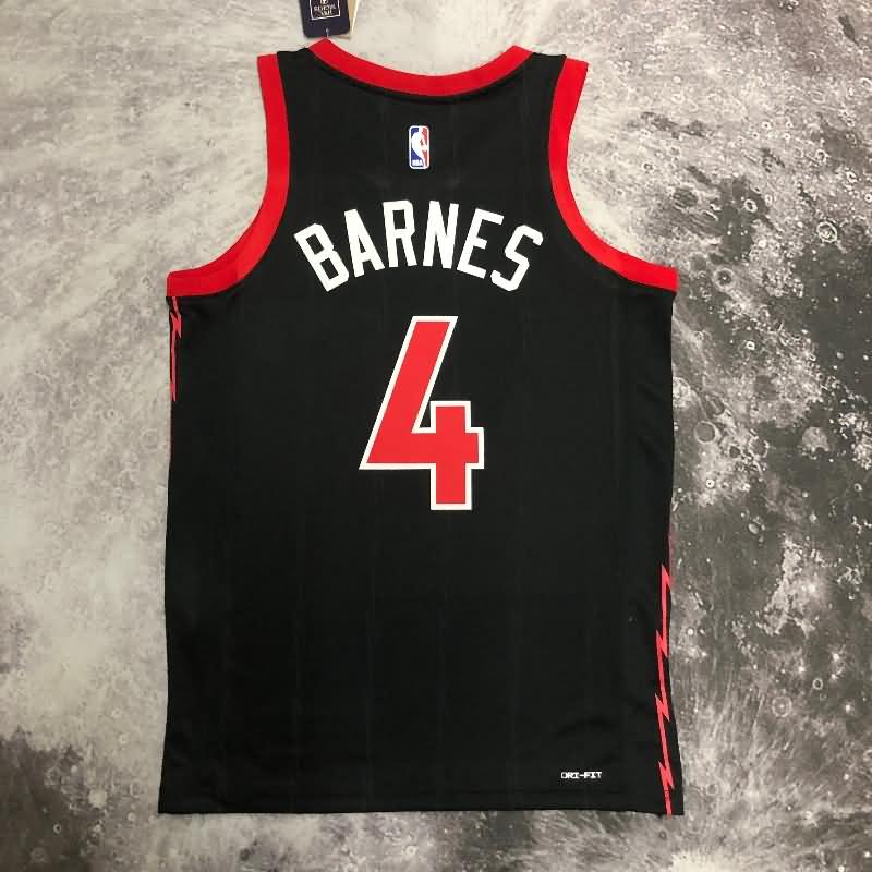 Toronto Raptors 22/23 Black AJ Basketball Jersey (Hot Press)