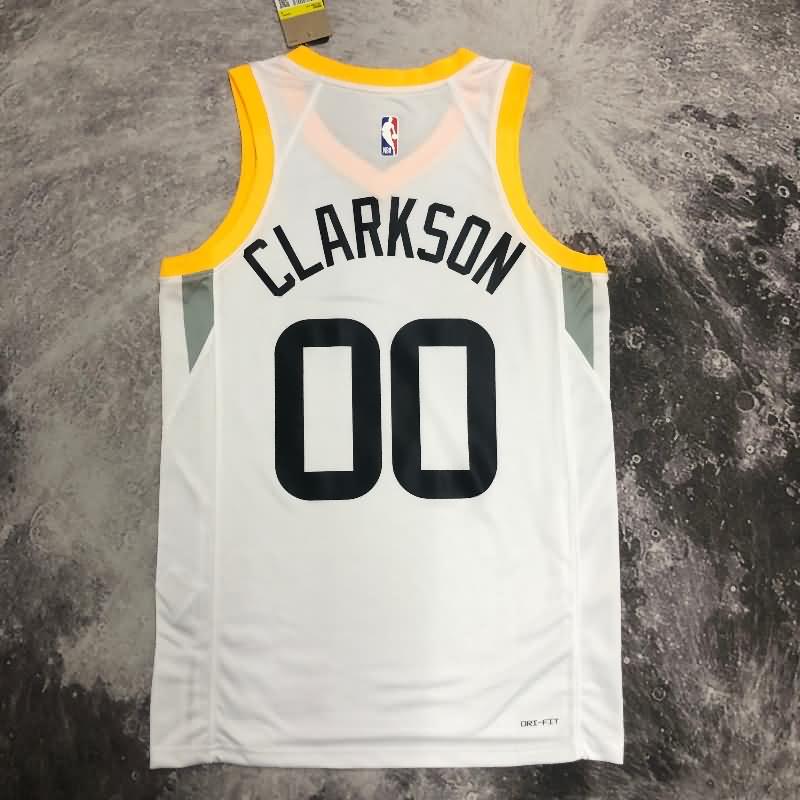 Utah Jazz 22/23 White Basketball Jersey (Hot Press)