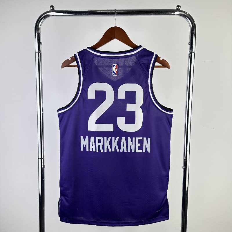 Utah Jazz 23/24 Purple City Basketball Jersey (Hot Press)