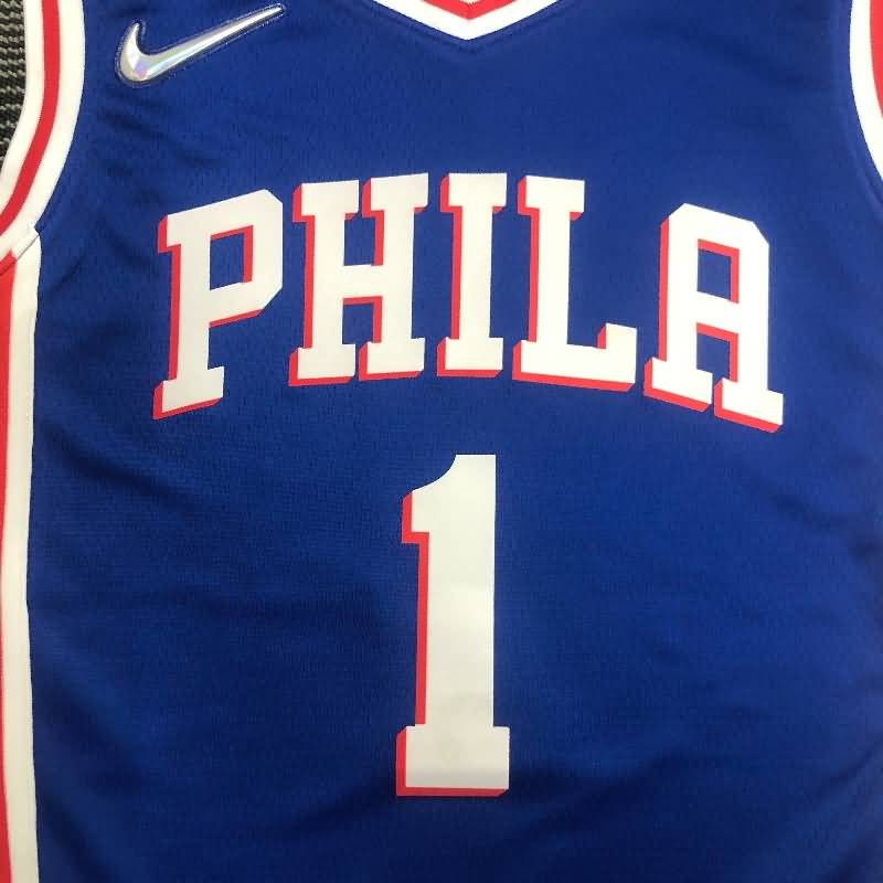 Philadelphia 76ers 21/22 HARDEN #1 Blue Basketball Jersey (Hot Press)