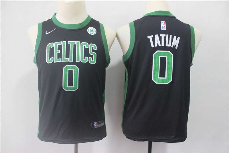 Boston Celtics #0 TATUM Black Children Basketball Jersey (Stitched)