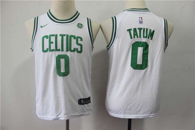 Boston Celtics #0 TATUM White Young Basketball Jersey (Stitched)