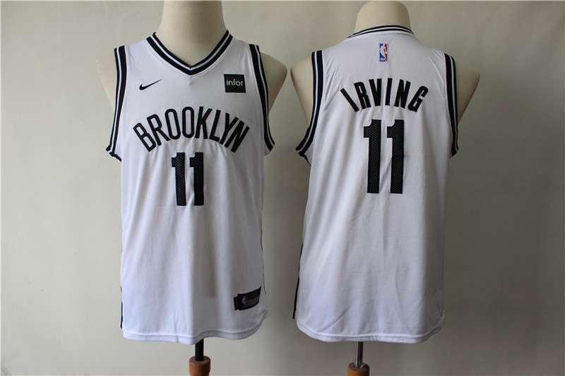 Brooklyn Nets #11 IRVING White Young Basketball Jersey (Stitched)