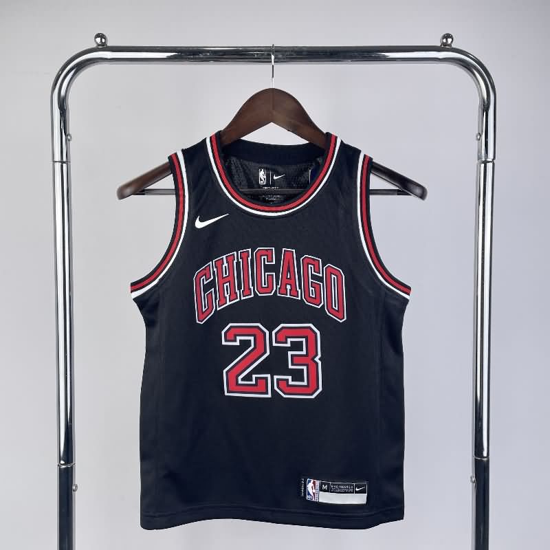 Chicago Bulls 22/23 Black Youth NBA Jersey (Hot Press)