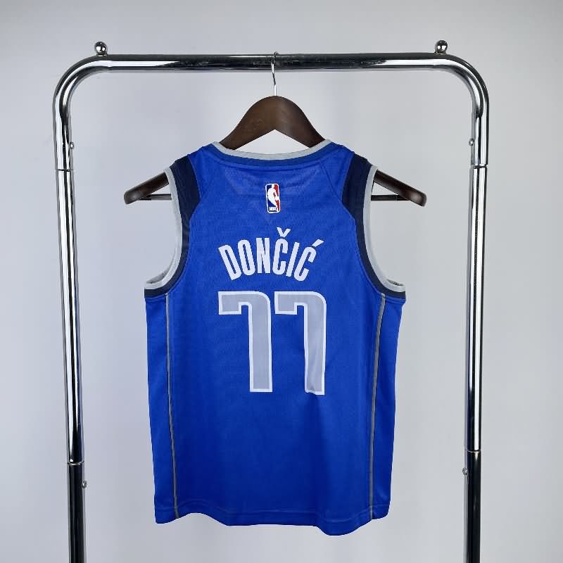 Dallas Mavericks 22/23 Blue Youth NBA Jersey (Hot Press)