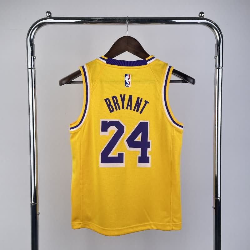 Los Angeles Lakers 22/23 Yellow Youth NBA Jersey (Hot Press)