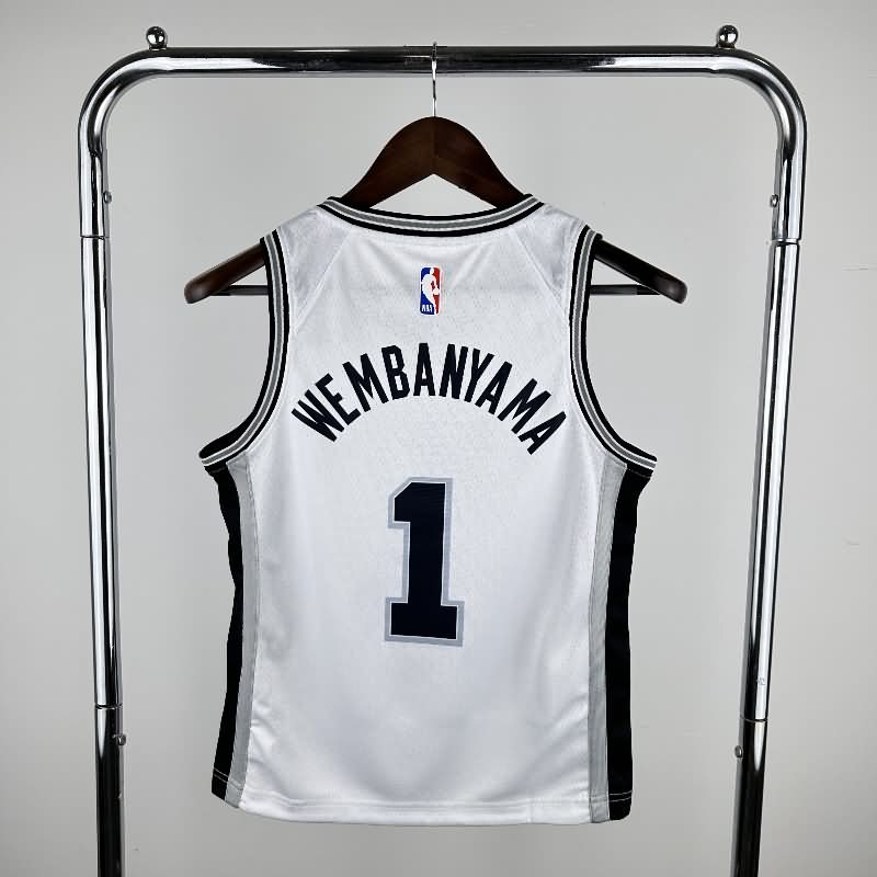 San Antonio Spurs White Youth NBA Jersey (Hot Press)