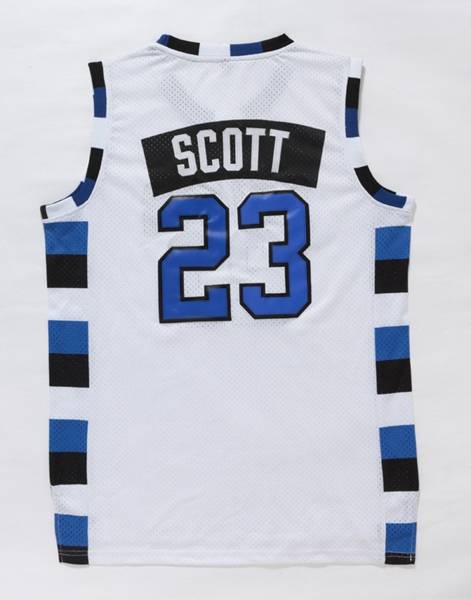 Movie #23 SCOTT White Basketball Jersey (Stitched)