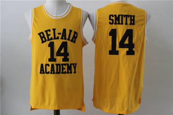 Movie #14 SMITH Yellow Basketball Jersey (Stitched)