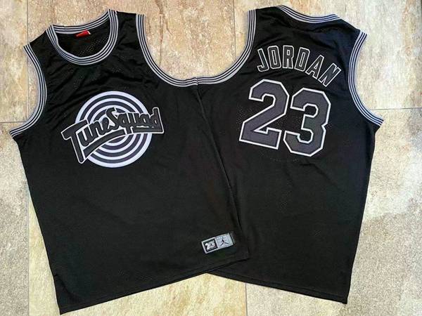 Movie Jam JORDAN Space Black Basketball Jersey (Closely Stitched)