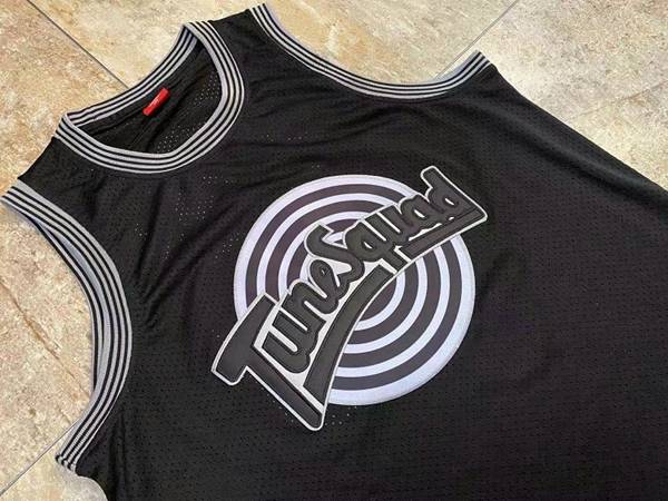 Movie Jam JORDAN Space Black Basketball Jersey (Closely Stitched)