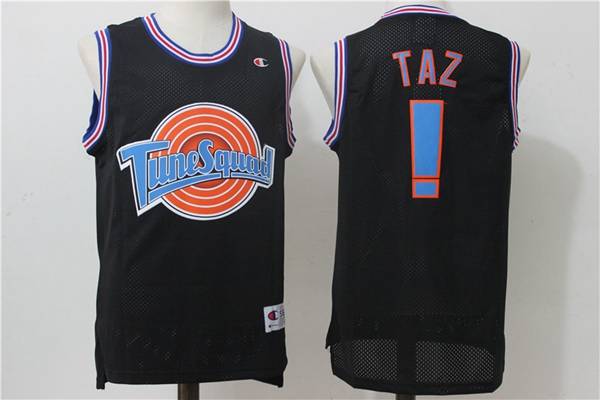 Movie Jam TAZ Space Black Basketball Jersey (Stitched)