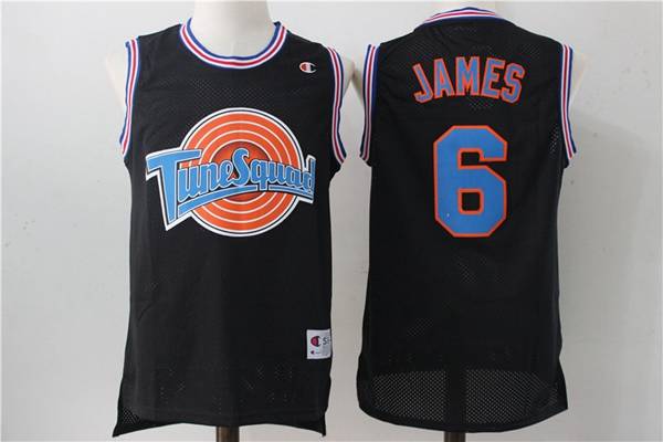 Movie Jam JAMES Space Black Basketball Jersey (Stitched)