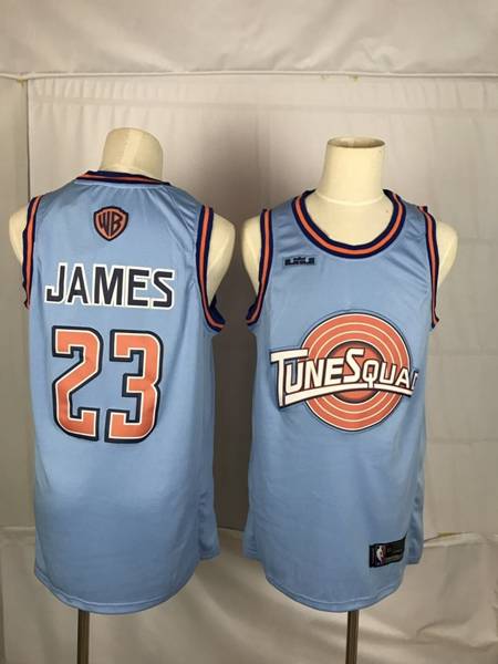 Movie Jam JAMES Space Blue Basketball Jersey (Stitched)