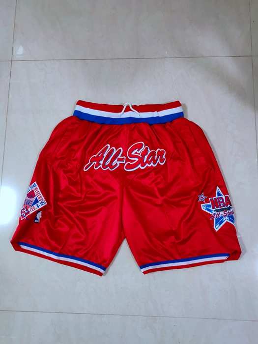 All Star 2003 Just Don Red Basketball Shorts