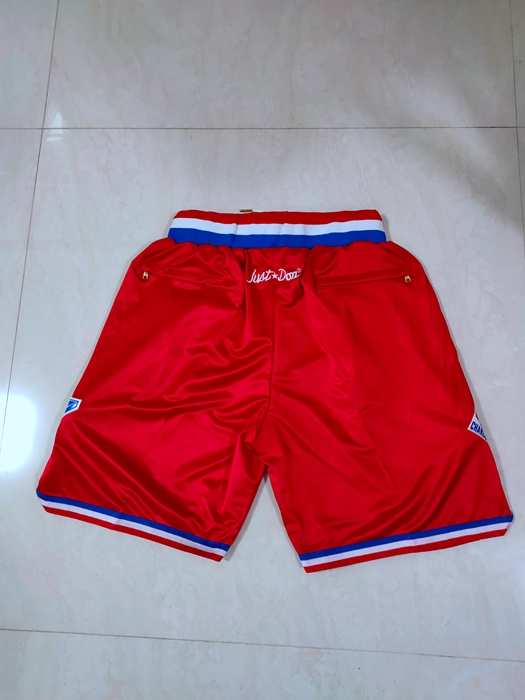 All Star 2003 Just Don Red Basketball Shorts