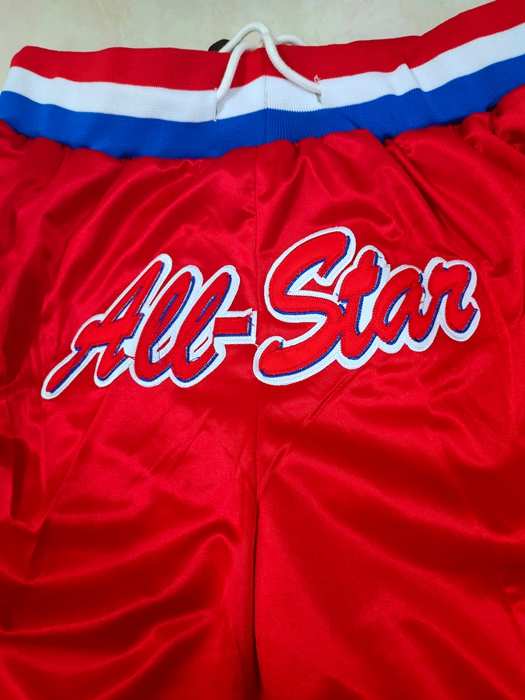 All Star 2003 Just Don Red Basketball Shorts