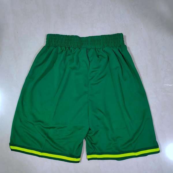 Boston Celtics Green Basketball Shorts 03