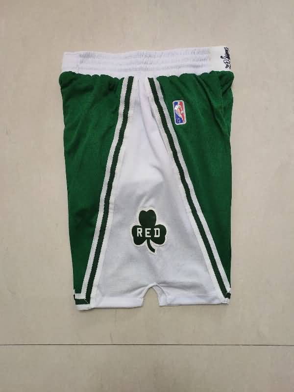 Boston Celtics Green Basketball Shorts 04