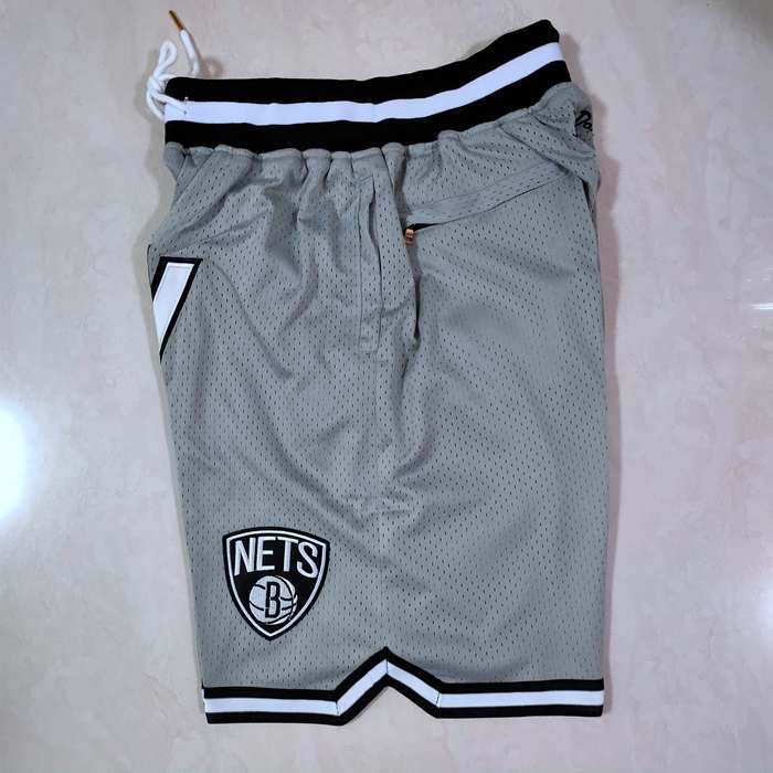 Brooklyn Nets Just Don Grey Basketball Shorts