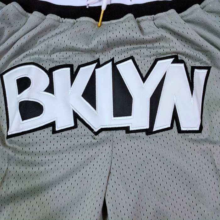 Brooklyn Nets Just Don Grey Basketball Shorts