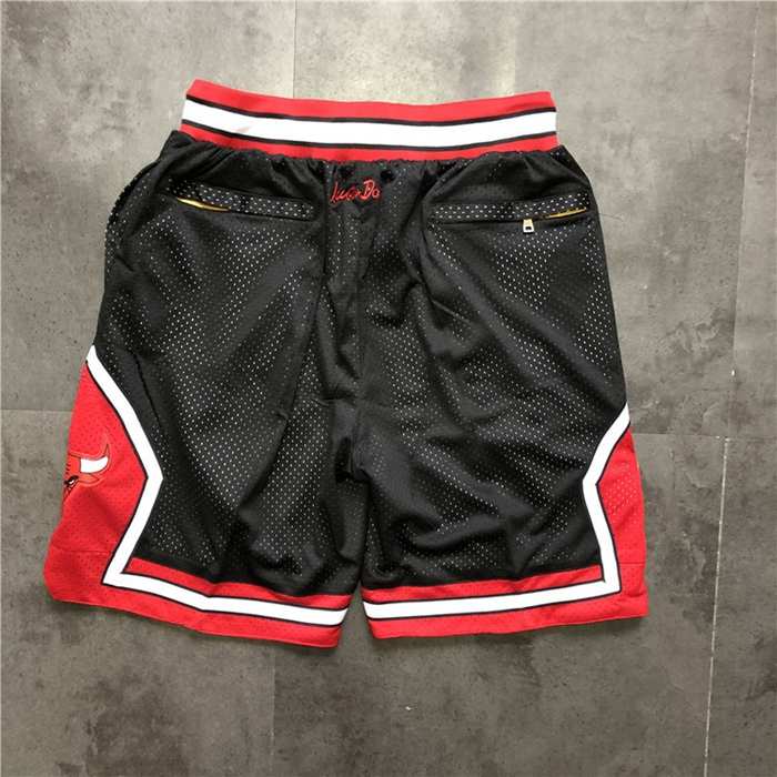 Chicago Bulls Just Don Black Basketball Shorts 03