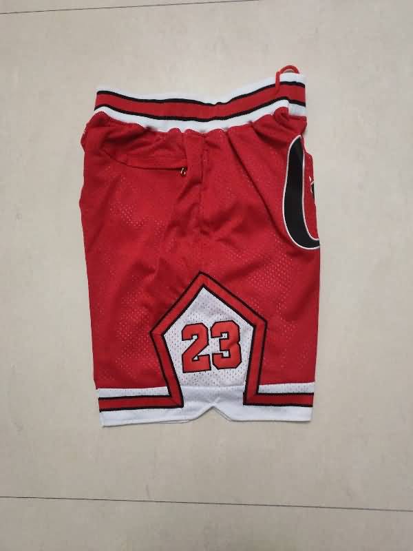 Chicago Bulls Just Don Red Basketball Shorts 04