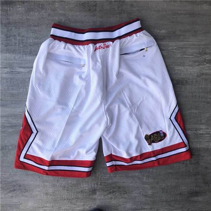 Chicago Bulls Just Don White Basketball Shorts