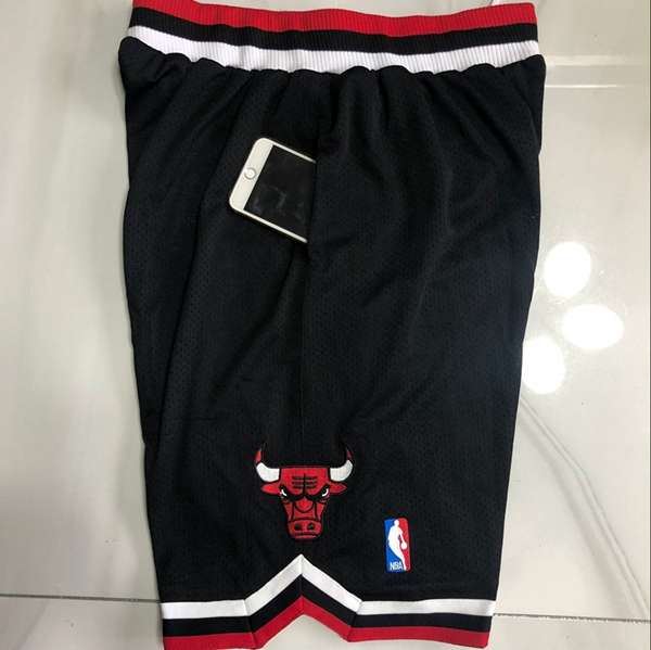 Chicago Bulls Mitchell&Ness Black Basketball Shorts 03