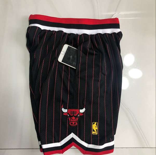 Chicago Bulls Mitchell&Ness Black Basketball Shorts 04