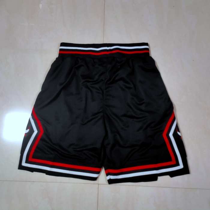 Chicago Bulls Black Basketball Shorts 02