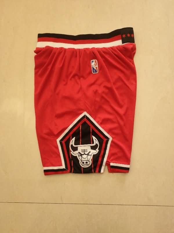 Chicago Bulls Red Basketball Shorts 02