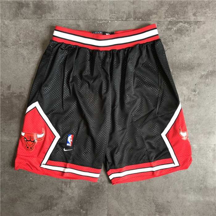 Chicago Bulls Black Classics Basketball Shorts 02