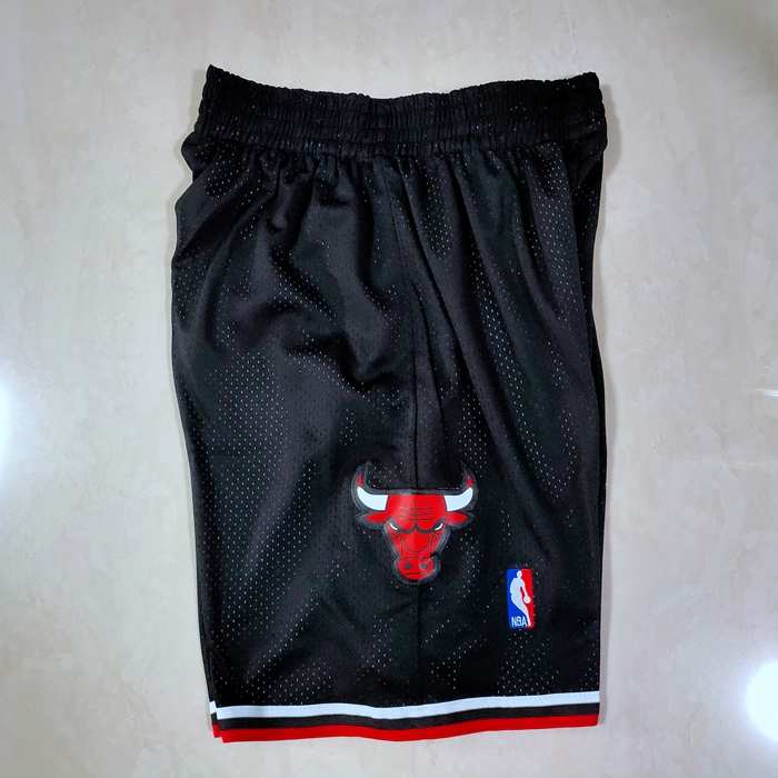 Chicago Bulls Black Classics Basketball Shorts 03