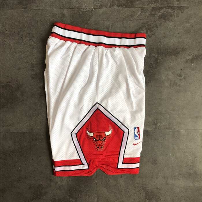 Chicago Bulls White Classics Basketball Shorts