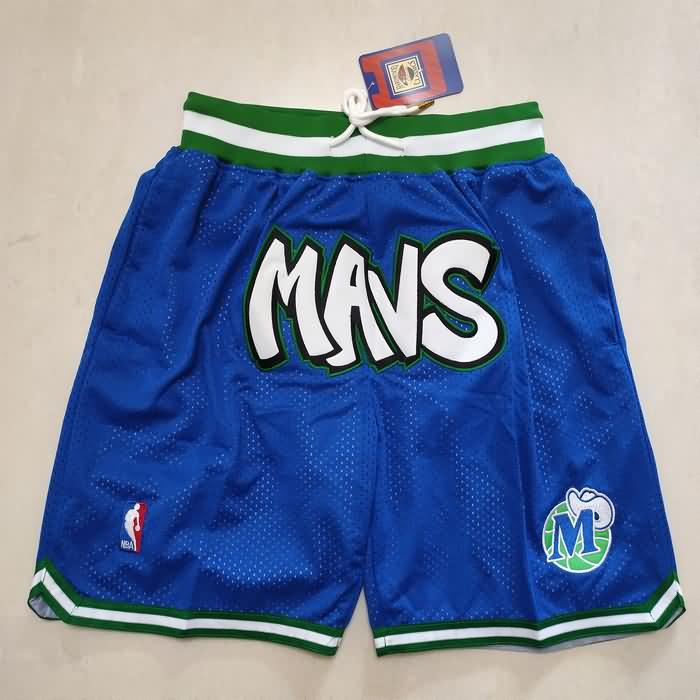 Dallas Mavericks Just Don Blue Basketball Shorts