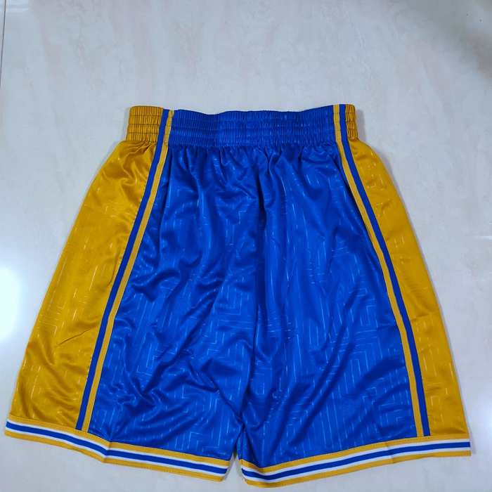 Golden State Warriors Blue Basketball Shorts 02