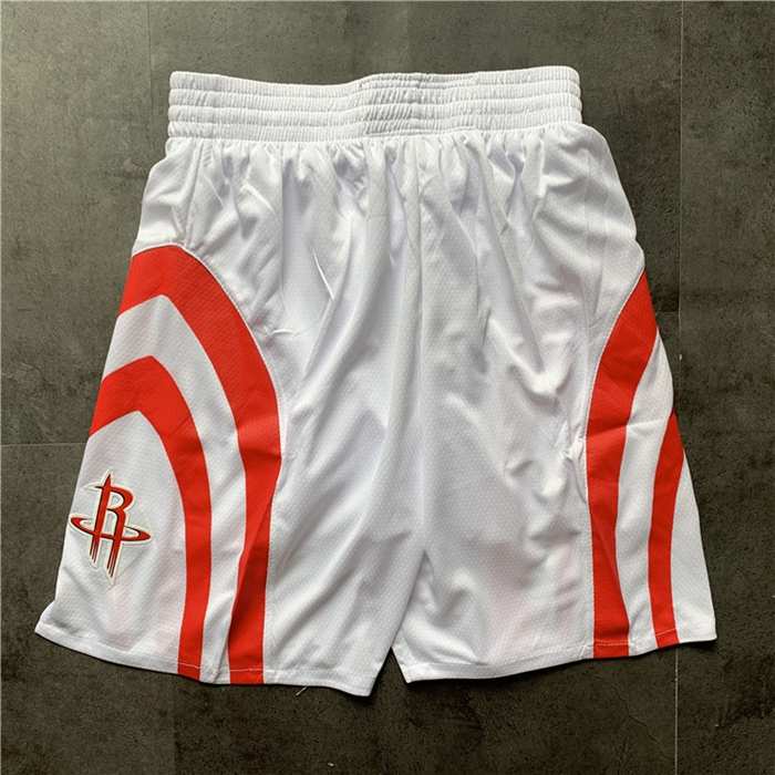 Houston Rockets White Basketball Shorts