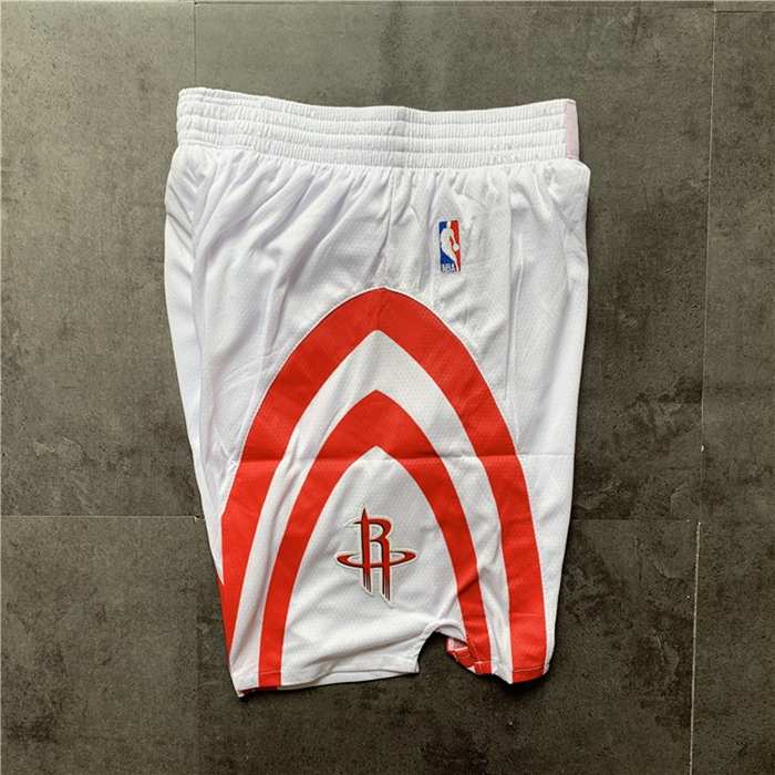 Houston Rockets White Basketball Shorts