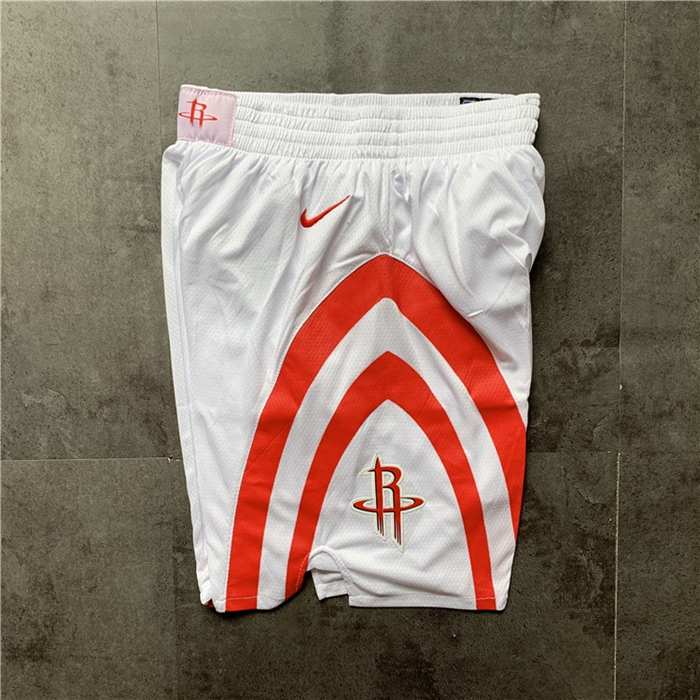 Houston Rockets White Basketball Shorts