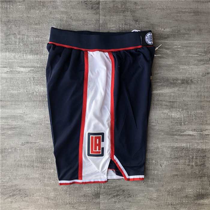 Los Angeles Clippers Dark Blue Basketball Shorts 02