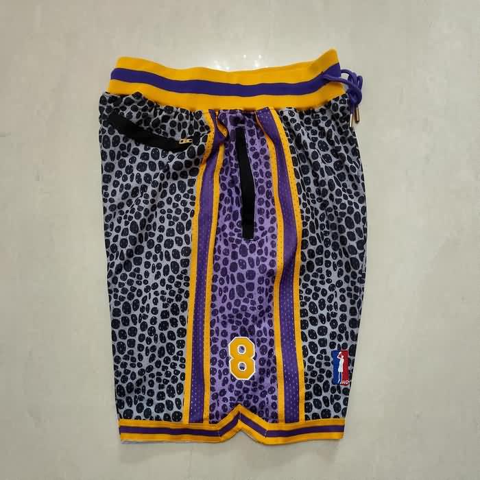 Los Angeles Lakers Just Don Black Basketball Shorts 07